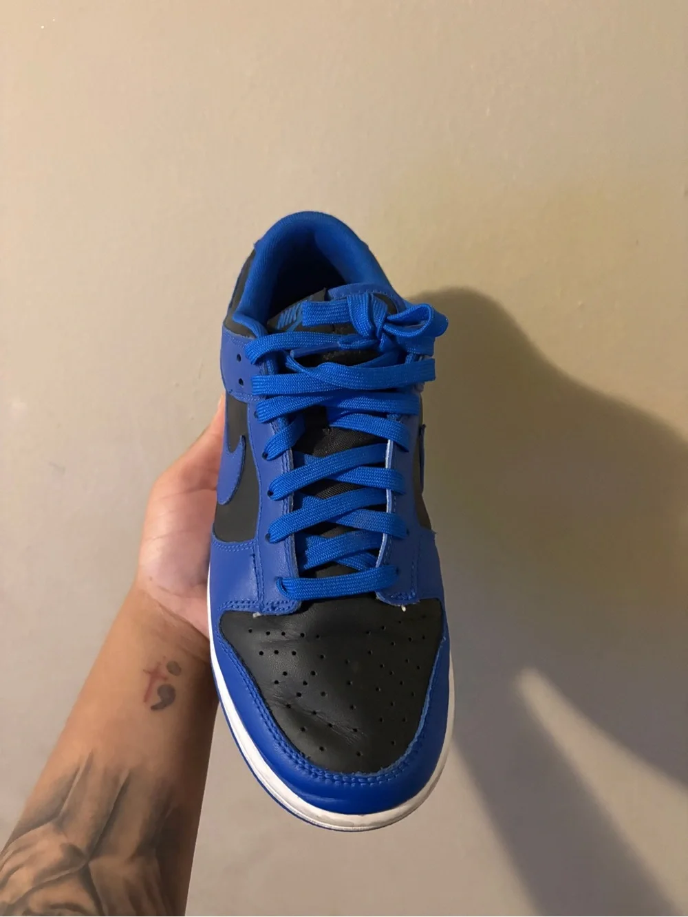 Nike Men’s Royal Blue and Black Low-Top Sneaker